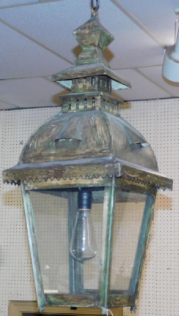 Hanging Tole painted lantern. (1 of 1)