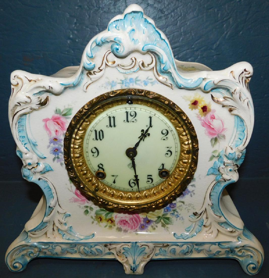 Royal Bonne porcelain shelf clock (1 of 3)