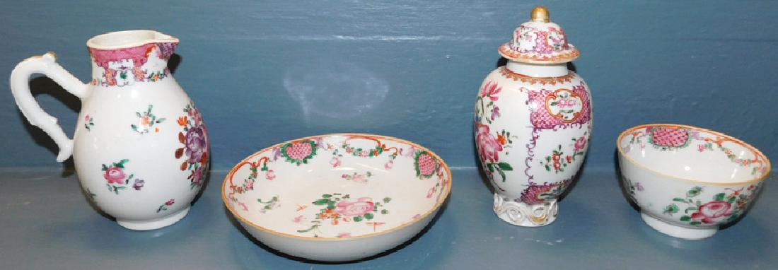 4 pcs 19th C Chinese export porcelain. (1 of 3)