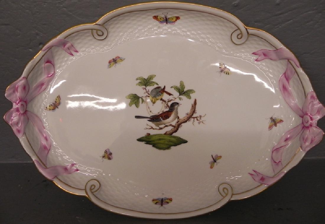 Herend Rothschild bird pattern platter. (1 of 3)