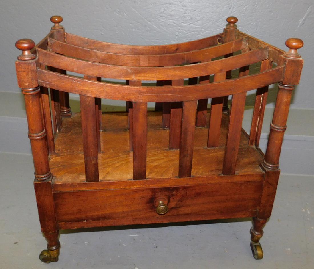 19th century walnut Canterbury. 20" long.: 19th century walnut Canterbury. 20" long.