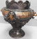 19th C Chinese bronze jardiniere w/lion head accents