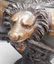 19th C Chinese bronze jardiniere w/lion head accents - 2