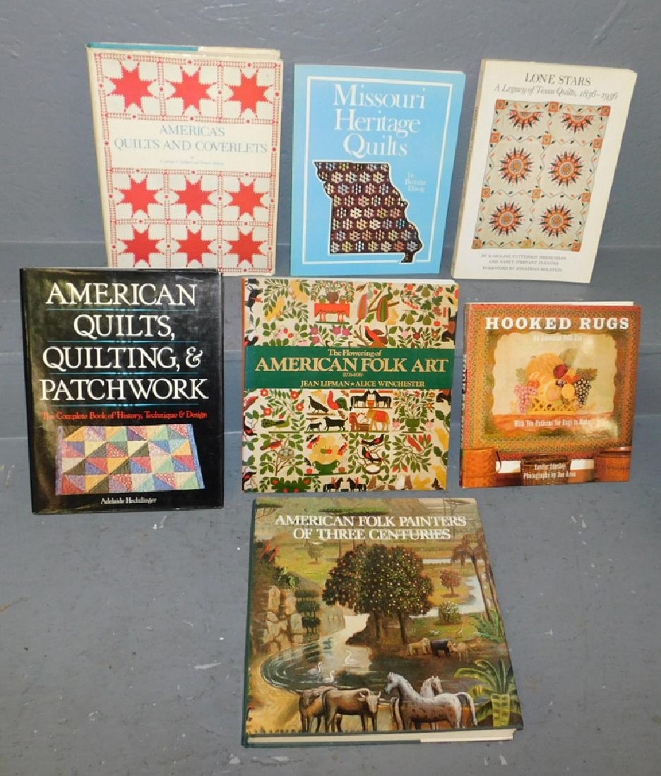 7 antique patchwork quilt collector books. (1 of 1)