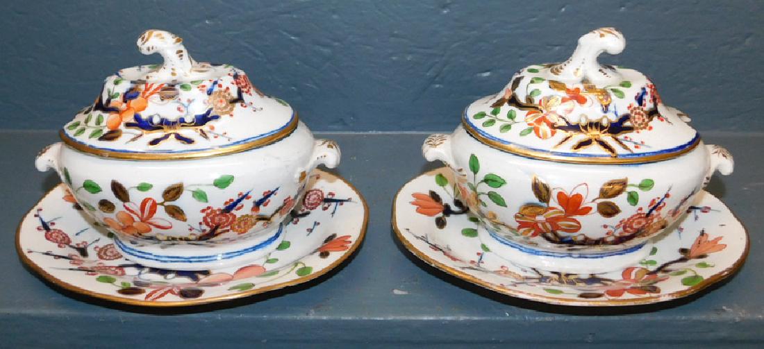 Pr19th C pearl ware & Gaudy Welsh tureens (1 of 2)