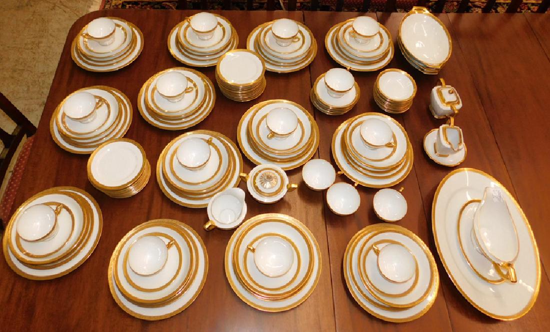 107 pc. Bavarian china in Wedding Band pattern (1 of 3)