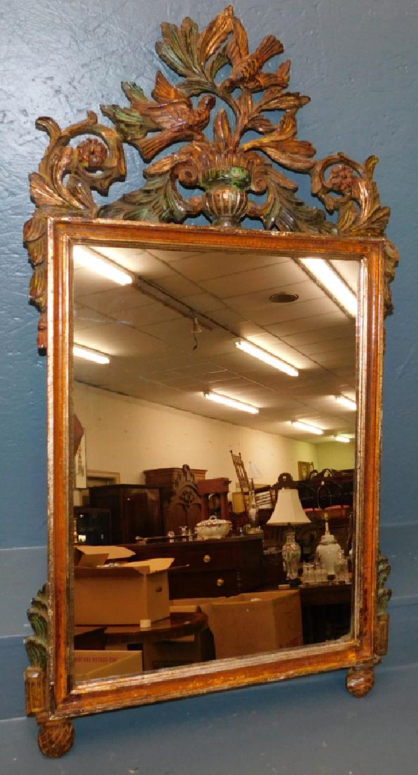 Paint decorated Italian mirror. 21" x 47". (1 of 3)