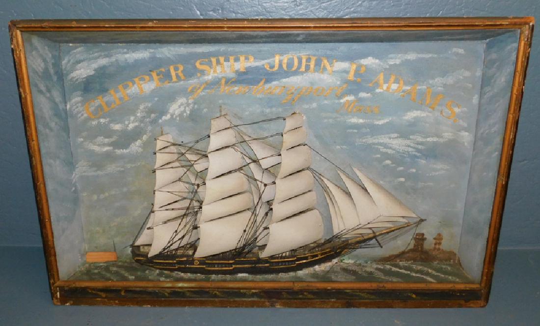 "Clipper Ship John P. Adams" model ship (1 of 2)