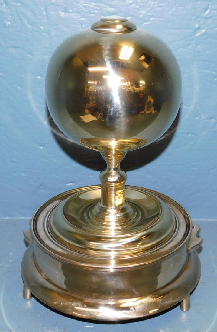 Chinese bronze trivet and brass hand turned finial. (1 of 6)