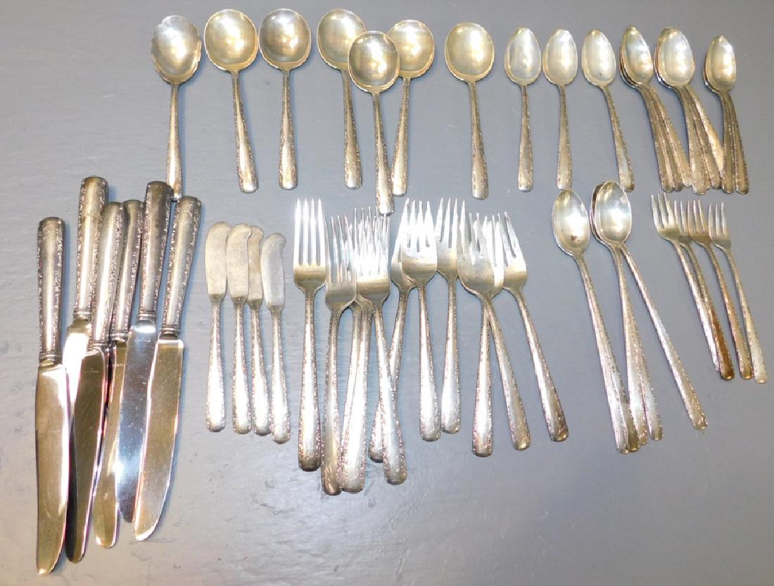 49 pcs. Sterling flatware. Approx. 50 t.o. (1 of 1)