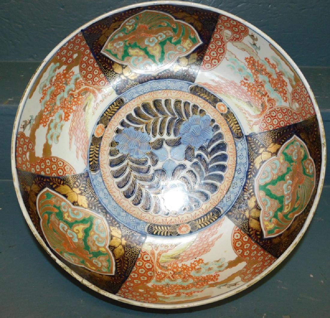 19th C Imari bowl. (1 of 3)