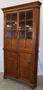 18th C NC walnut corner cupboard