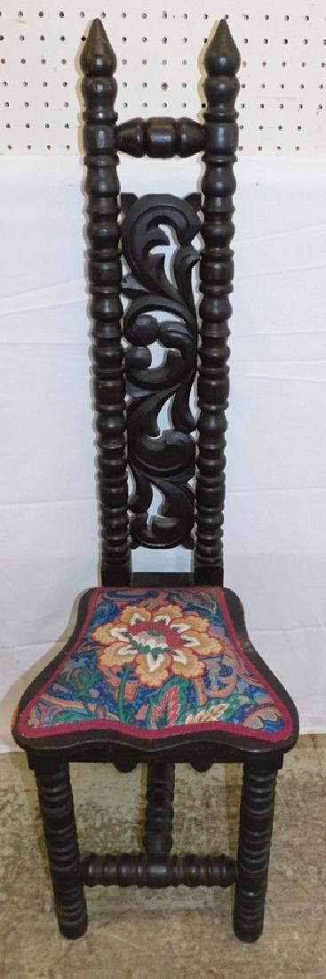 Jacobean style side chair. (1 of 4)