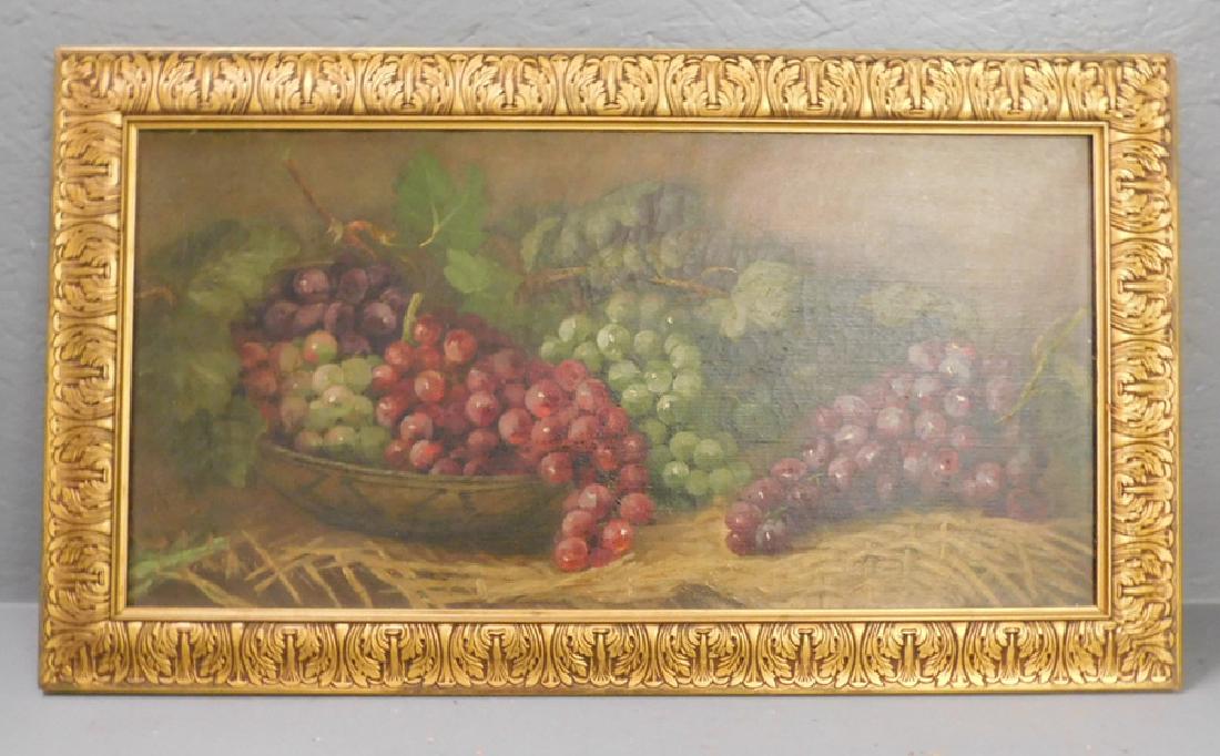Edward Chalmers Leavitt OOC still life with grapes. (1 of 3)