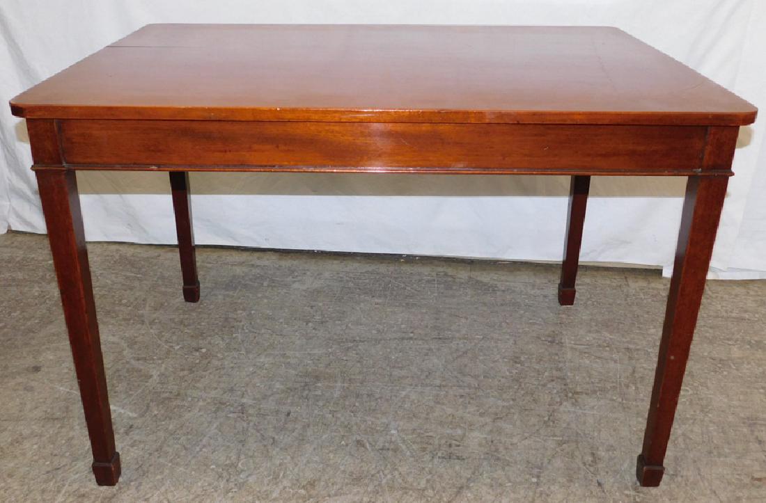 19th C mahogany work table. (1 of 2)