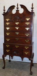 Henkel Harris like new mahogany highboy.