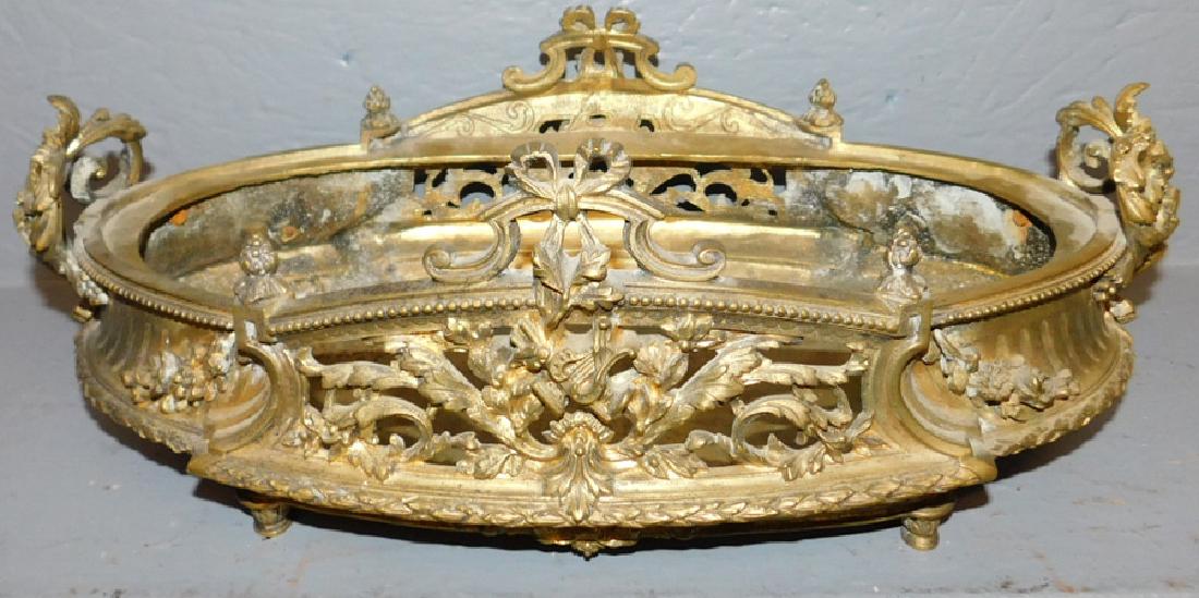 19th C bronze French planter. (1 of 3)