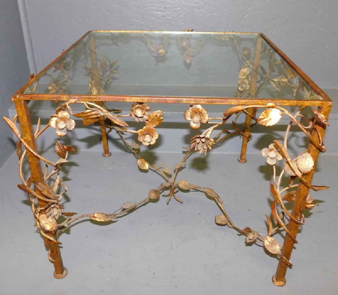 Decorated French Iron table. (1 of 2)