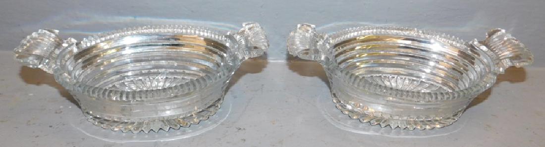 Pair of 19th C Anglo-Irish sweetmeat dishes. (1 of 2)