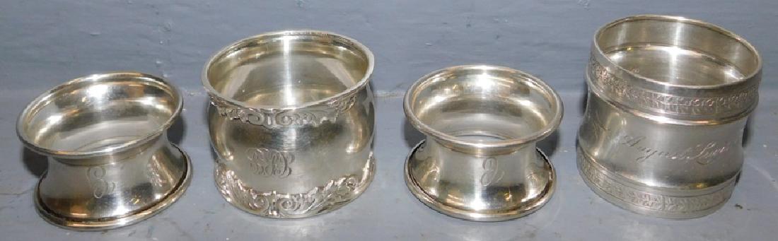 Signed Tiffany & Co., 3 asst. sterl. napkin rings (1 of 1)