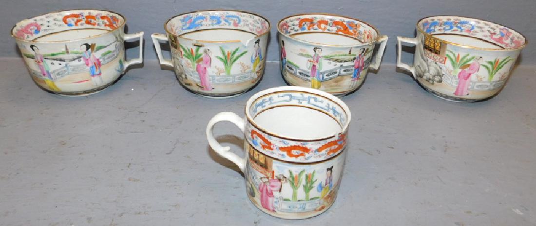 5 18th C Chinese cups (1 of 4)