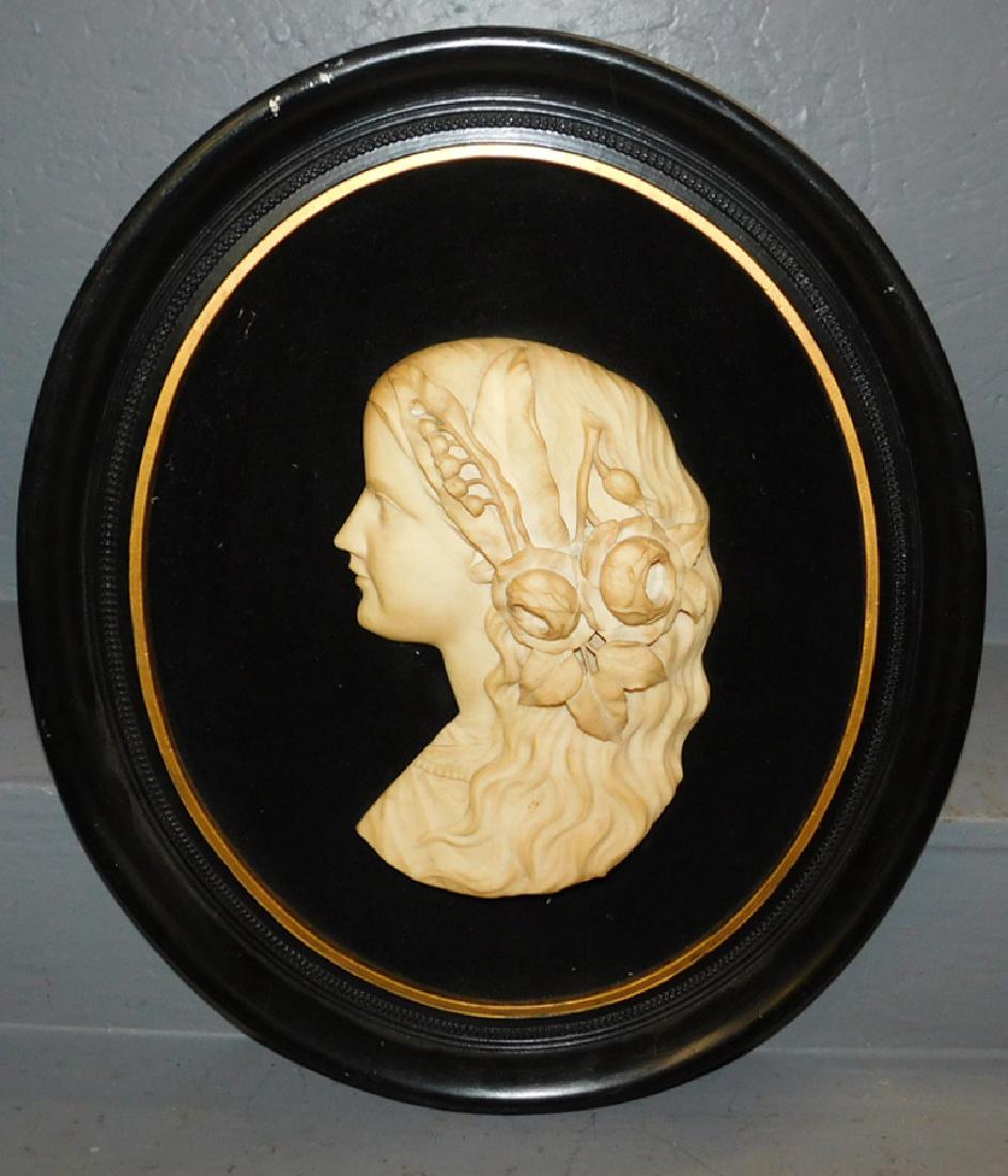 Framed alabaster bust (1 of 2)