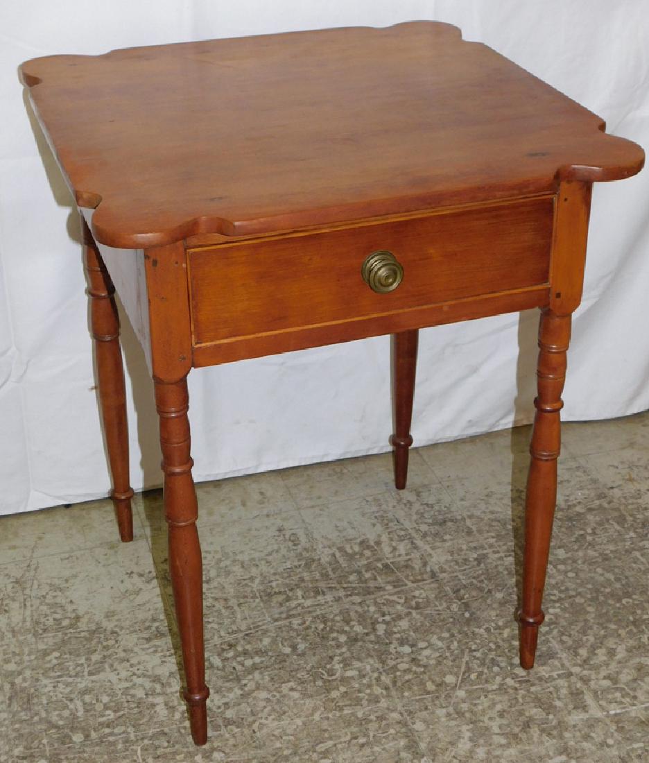 Shaped top American cherry NE work table (1 of 2)