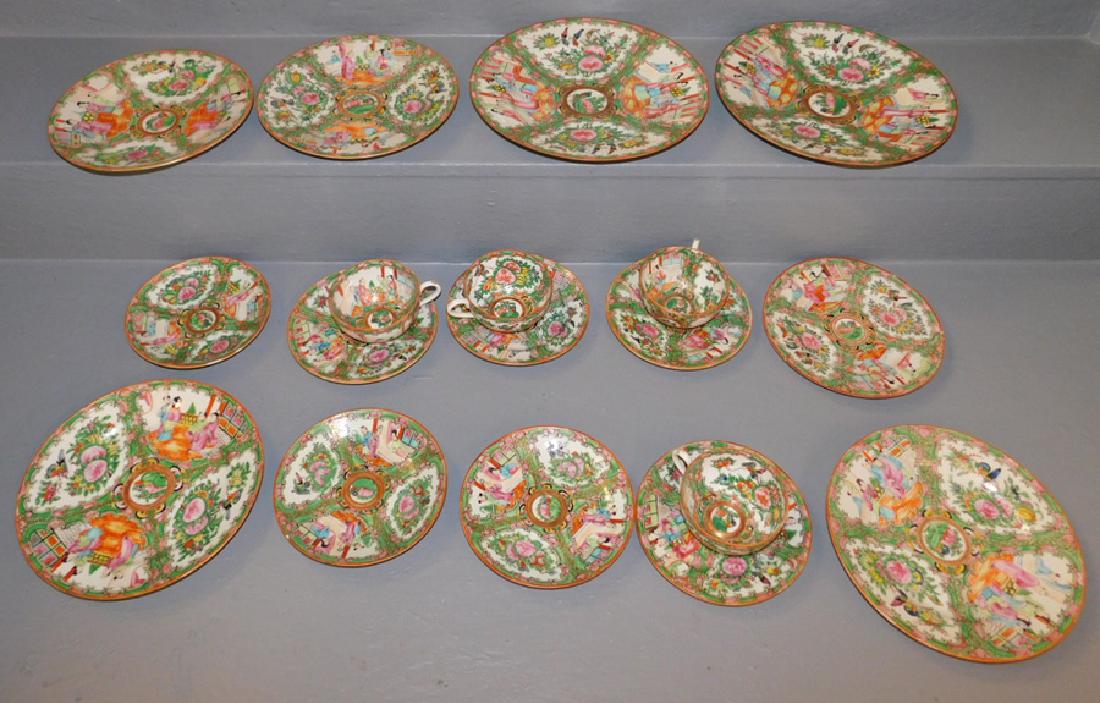 18 pcs. Rose Medallion China. (1 of 2)