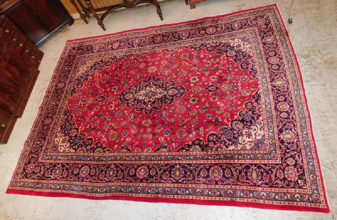 9'6" x 7'7" handmade Kashan rug