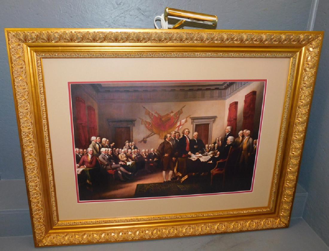 Gilt framed Independence Hall Print. (1 of 4)