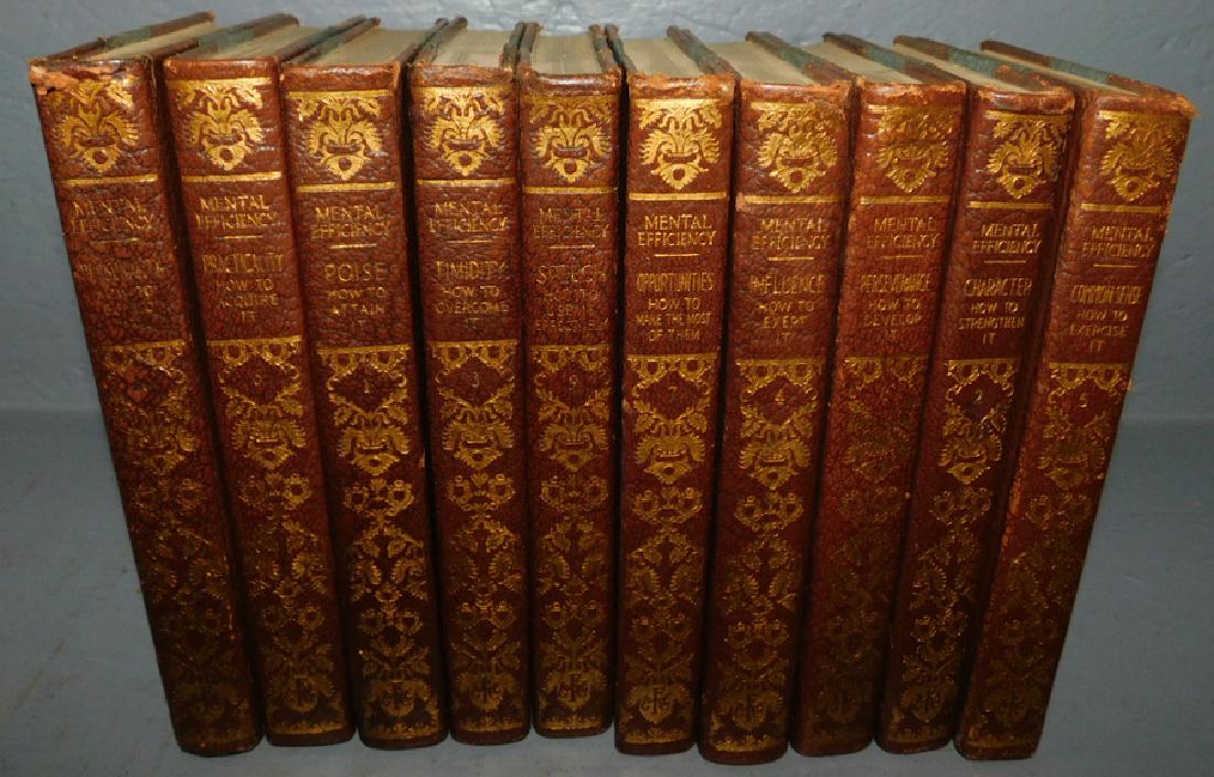 10 quarter leather bound early hygiene books (1 of 2)