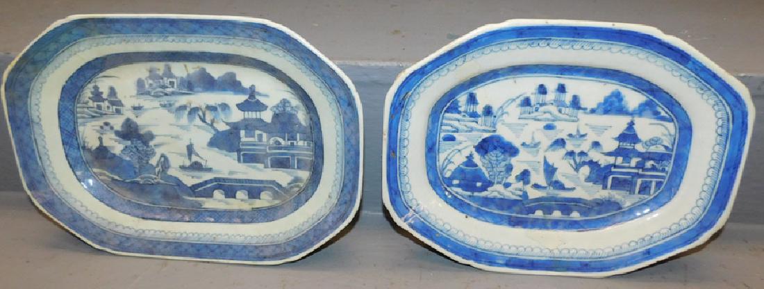 2 19th C Canton platters (1 of 2)