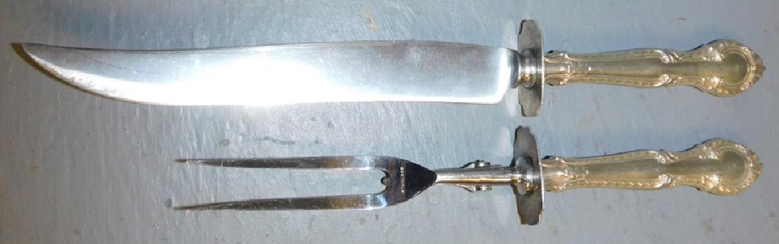Gorham sterling handle 2-piece carving set. (1 of 2)