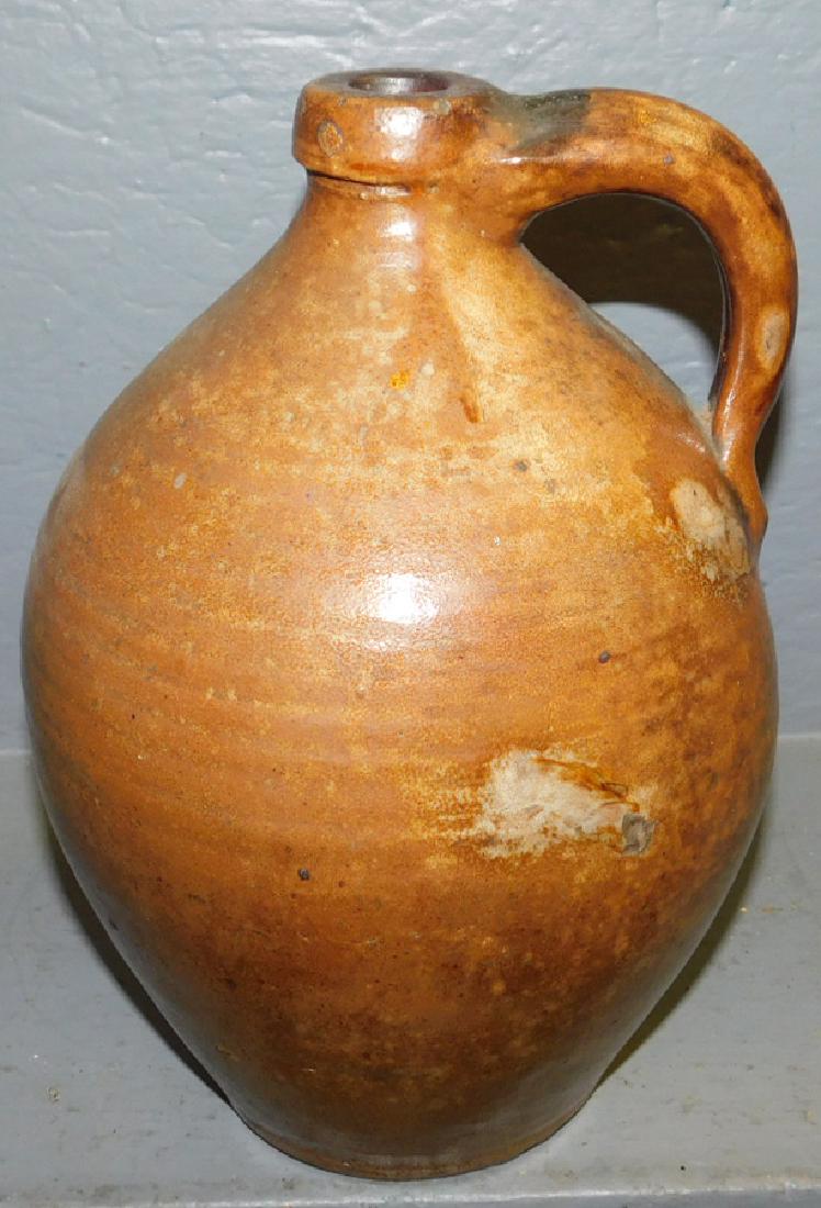 19th C Pennsylvania redware jug. (1 of 3)