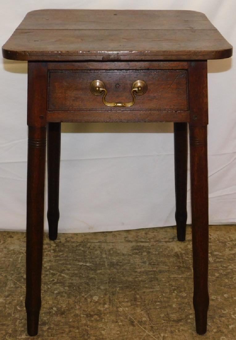 19th C American walnut work table. (1 of 6)