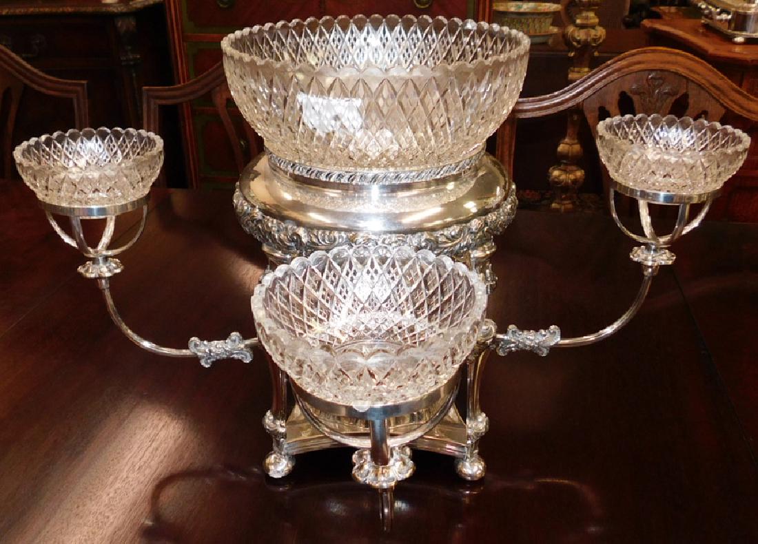 William & Adams cc 1850 silver plate epergneÂ  (1 of 4)