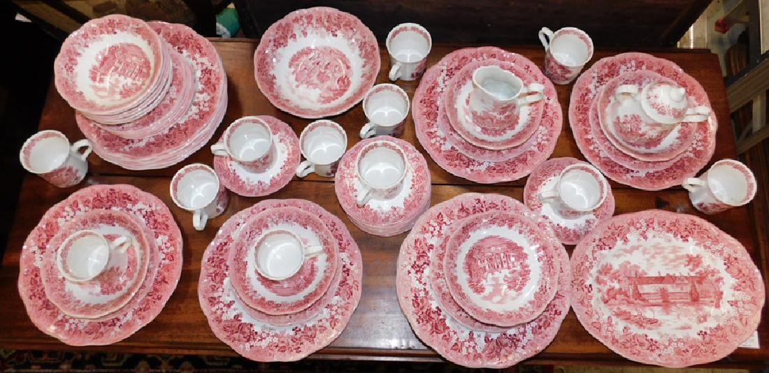 Set of English Ironstone china by Meakin: Set of English Ironstone china by Meakin