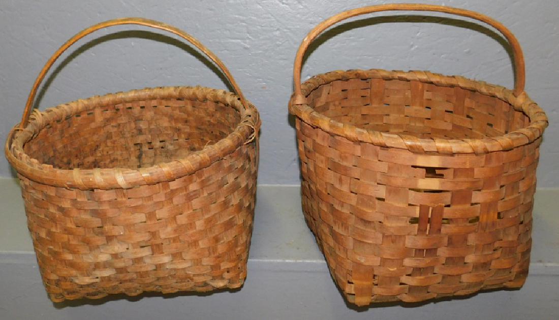 219th C split oak basket (1 of 2)