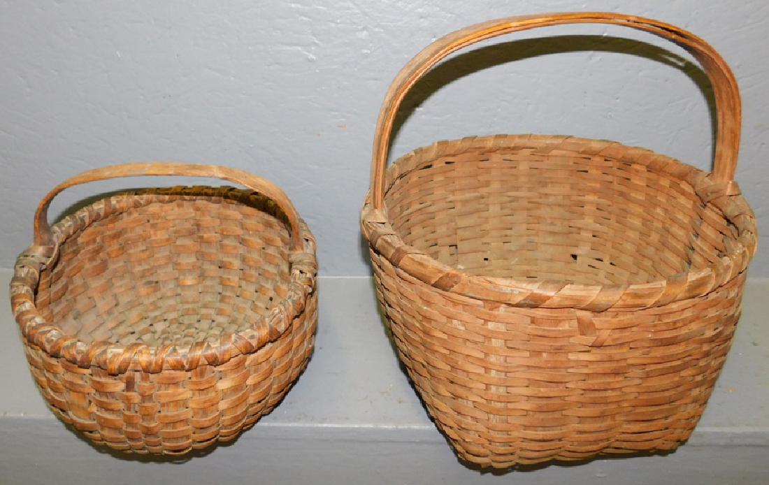 2 early split oak baskets (1 of 2)