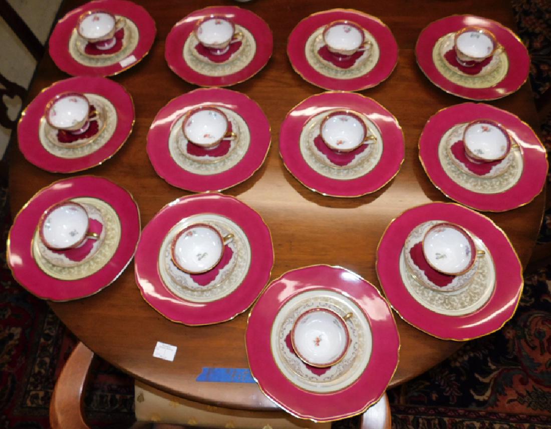 37 pieces Bavarian china: 37 pieces Bavarian china
