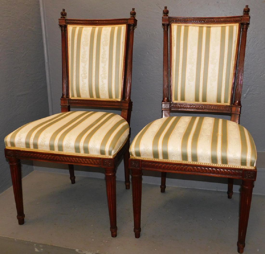 Pr. French Louis XV side chairs (1 of 3)