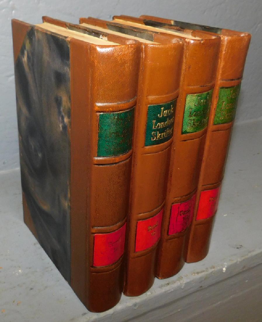 4 quarter leather bound books (1 of 4)