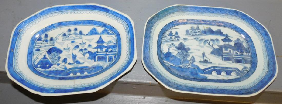 2 19th C Canton platters (1 of 2)