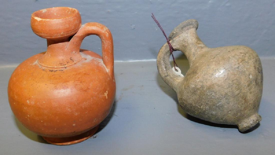 Iron Age jug & Roman terra cotta juglet (1 of 2)
