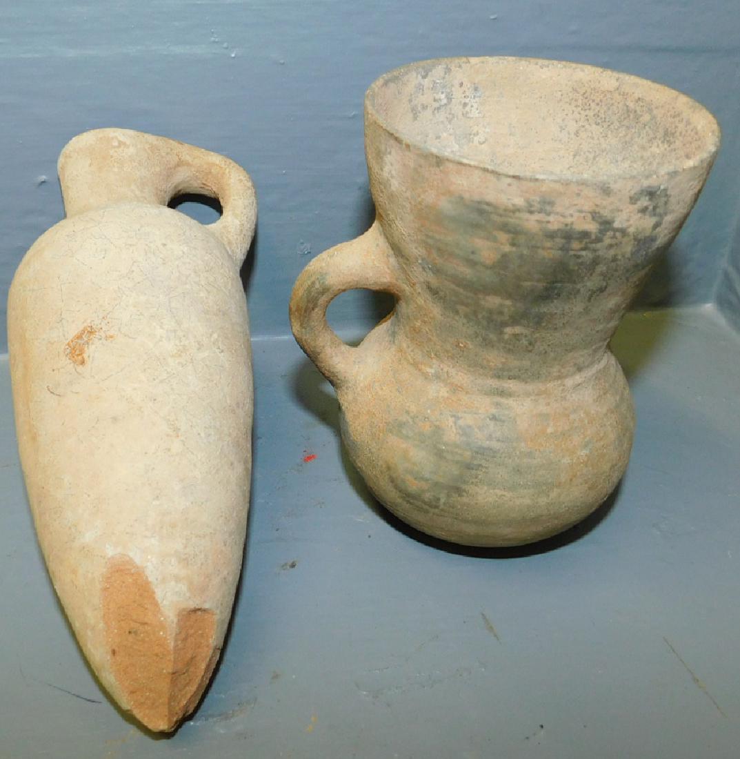 Amlash jug & Ancient Holy Land pottery jug (1 of 2)