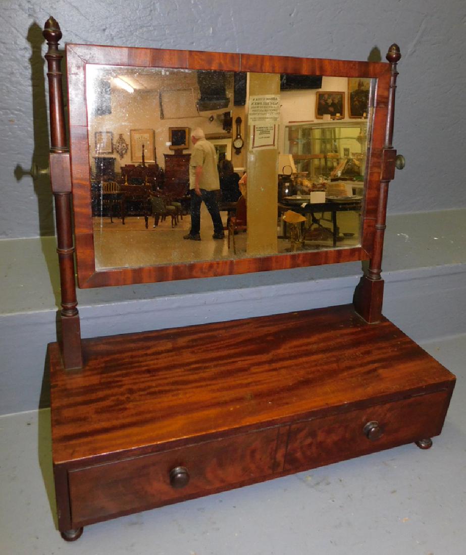 19th C mahogany dressing mirror (1 of 2)