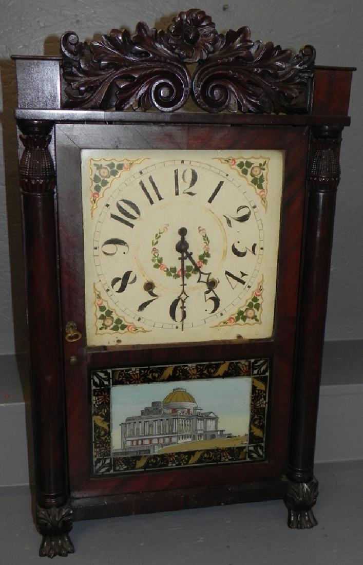 Mahog Reverse Pntd Am Eli TerryShelf Clock (1 of 4)