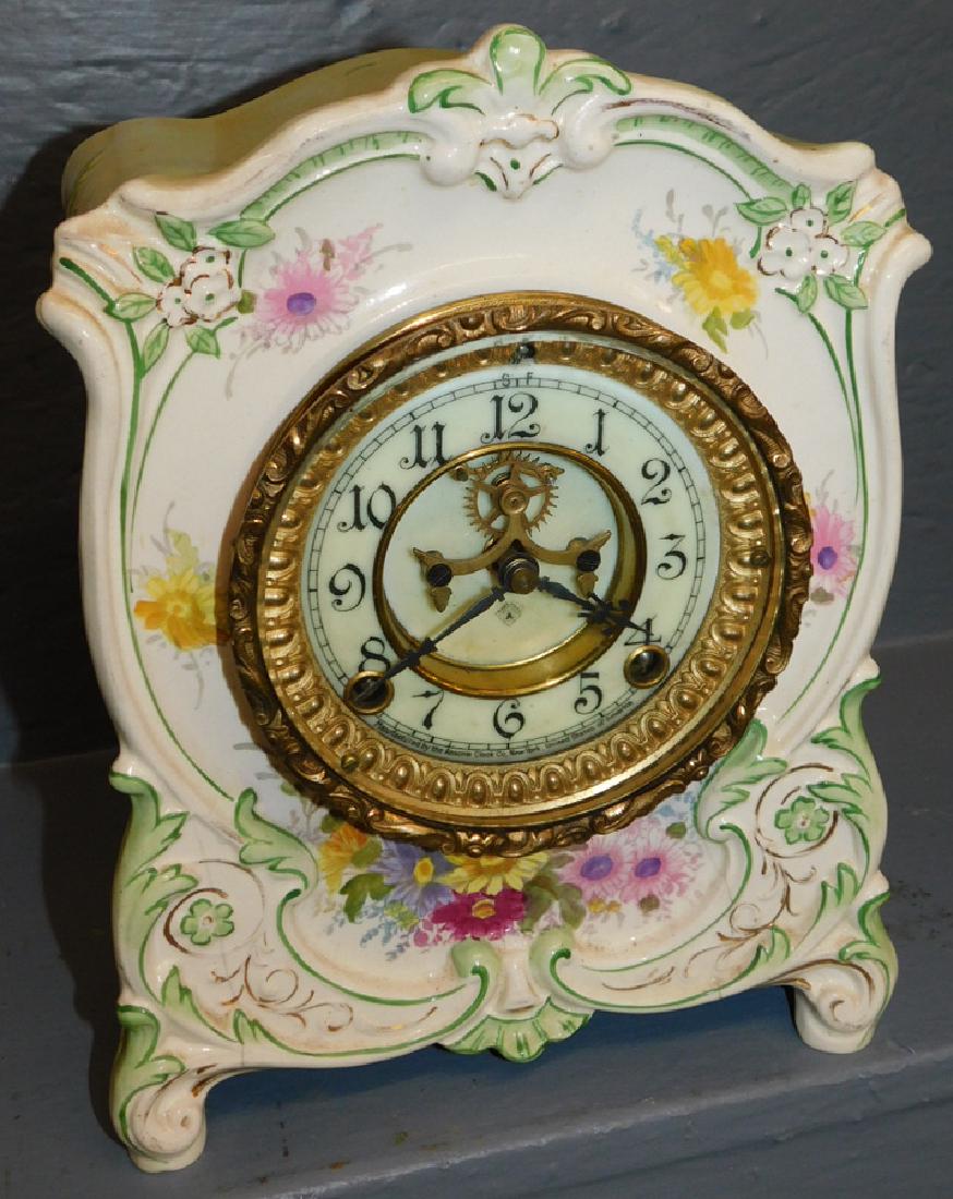 Ansonia Royal Bonn Case Porcelain Clock (1 of 5)