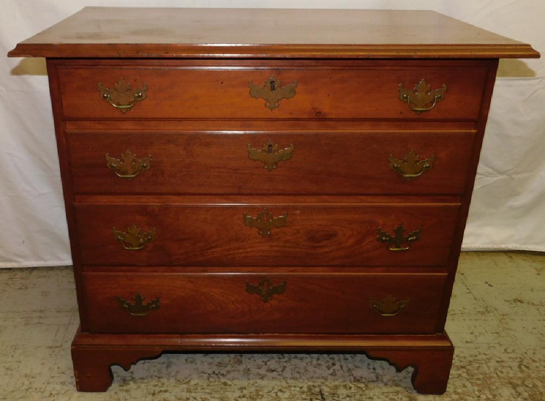 19th C Cherry 4 Drawer Bachelor's Chest (1 of 3)