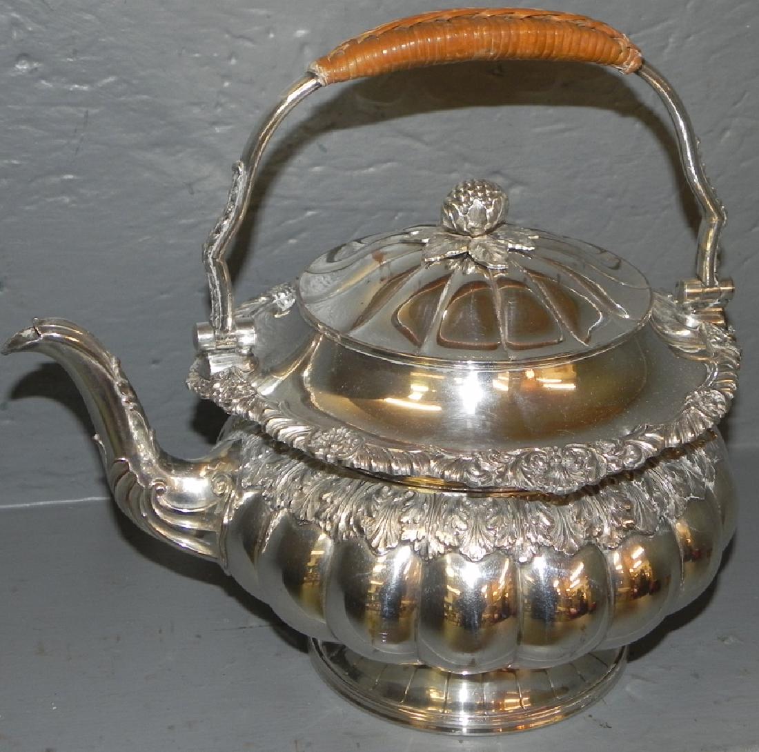 19th C English Sheffield Hot Water Kettle (1 of 2)